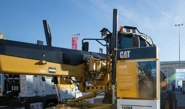 Retrofitted Motor Grader with 24,000 Hours Featured at CONEXPO