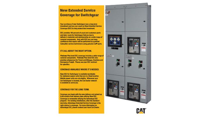 NEW EXTENDED SERVICE COVERAGE FOR SWITCHGEAR