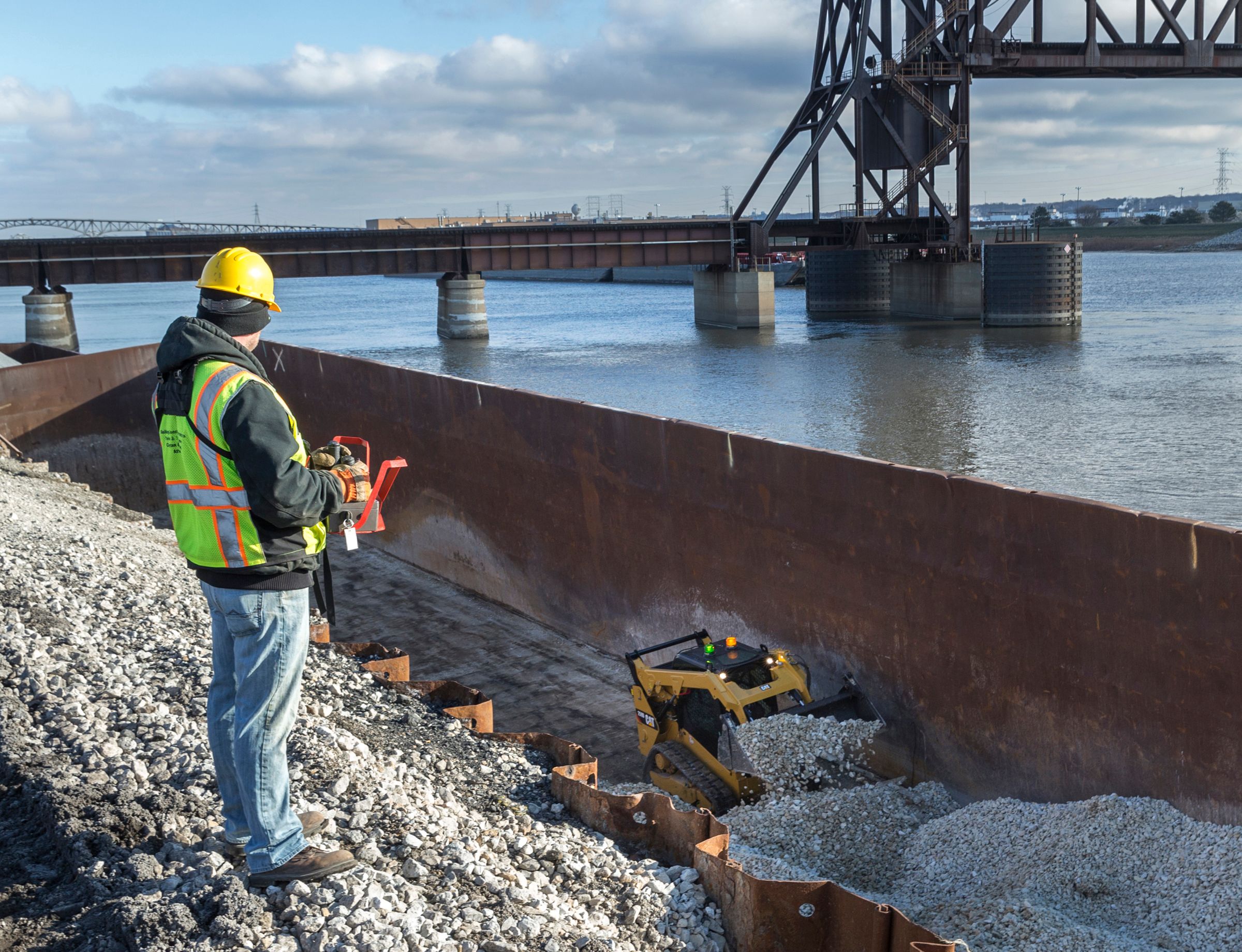 Applications such as paving, demolition, trenching, chemical handling and law enforcement become safer with the RemoteTask™ remote control system.