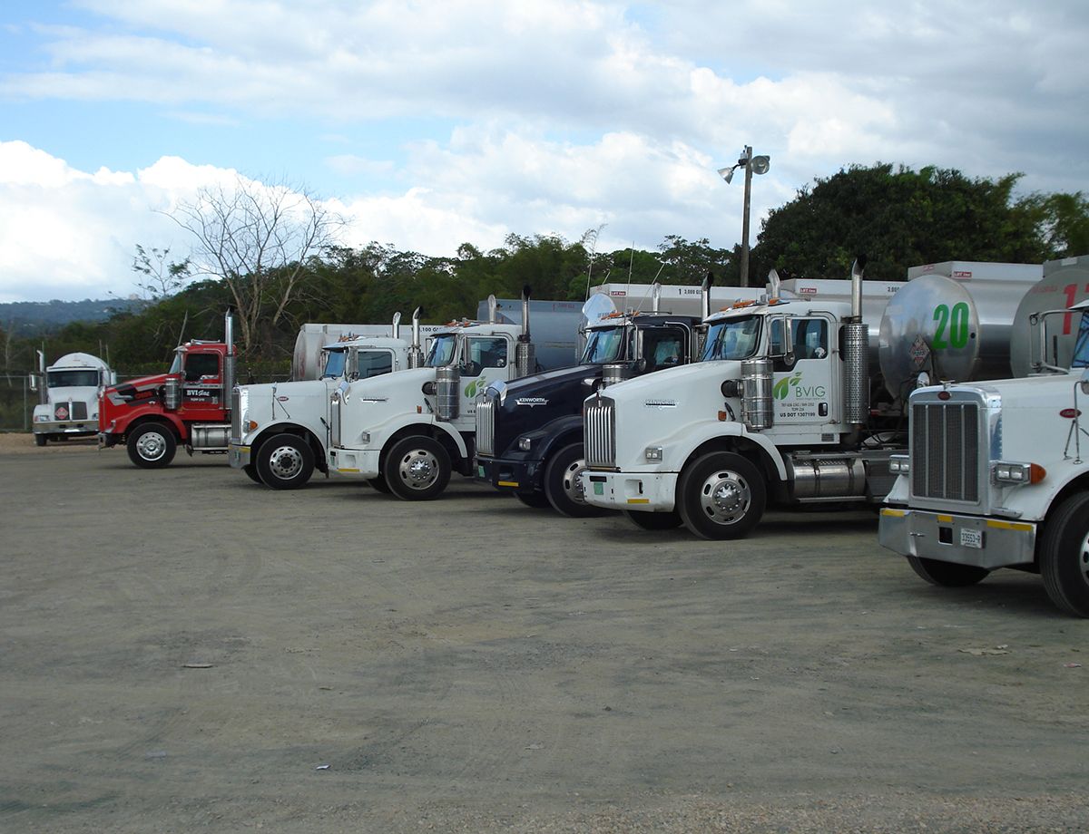 The company’s fleet of 19 on-highway trucks are all equipped with Cat C13 diesel engines.