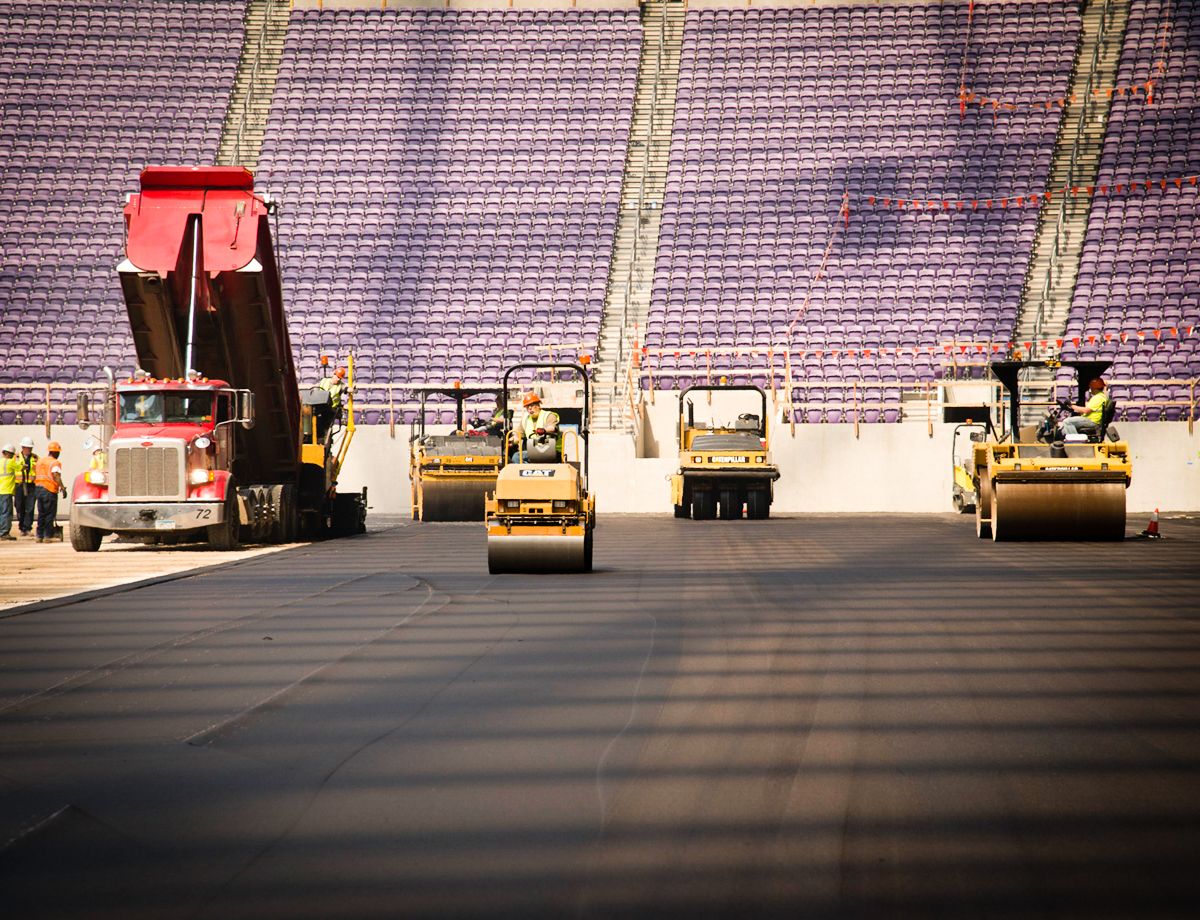 Paving Company Wins Big at Super Bowl LII Stadium