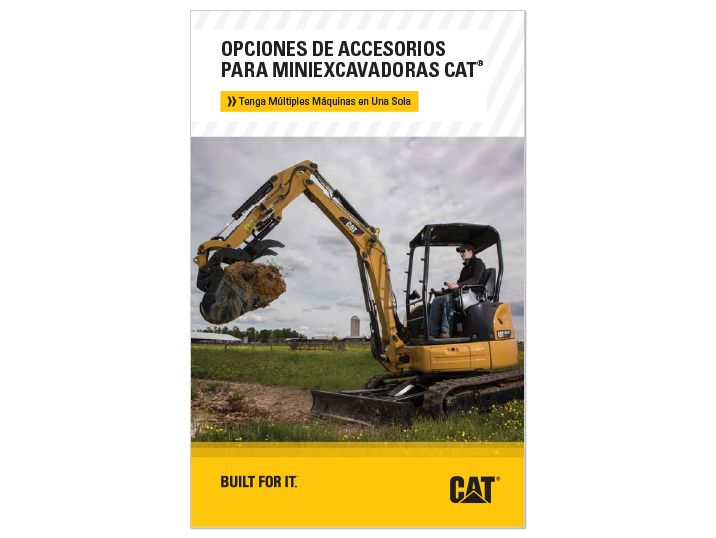 Opciones De Herramientas De Trabajo Para Mini Excavadora De Orugas Cat