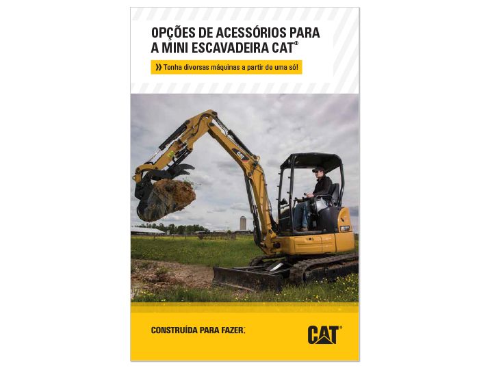 Opções De Ferramentas De Trabalho Para Mini Escavadeira Cat