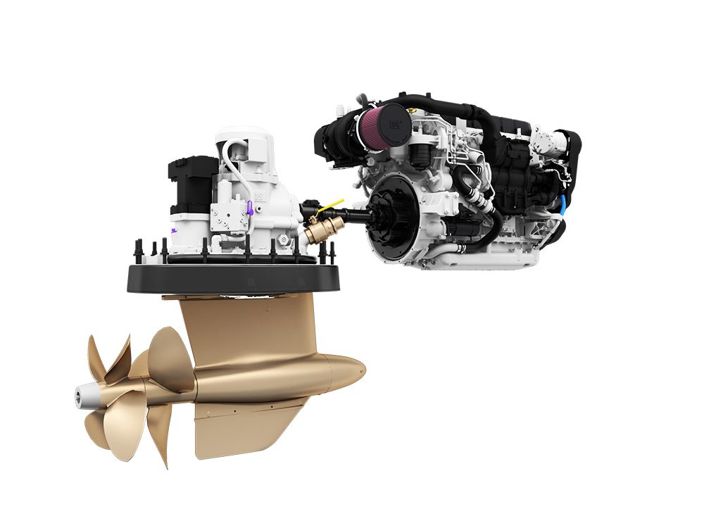 Cat® Three60 Pod 650 is designed for the Cat C8.7 electronically controlled marine propulsion engine, providing unmatched response and performance. Available for 35–60’ yachts.