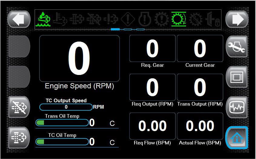 The Cat® Bronze Display puts flow information right in front of the rig operator, clearly displaying both “desired flow” and “actual flow.”