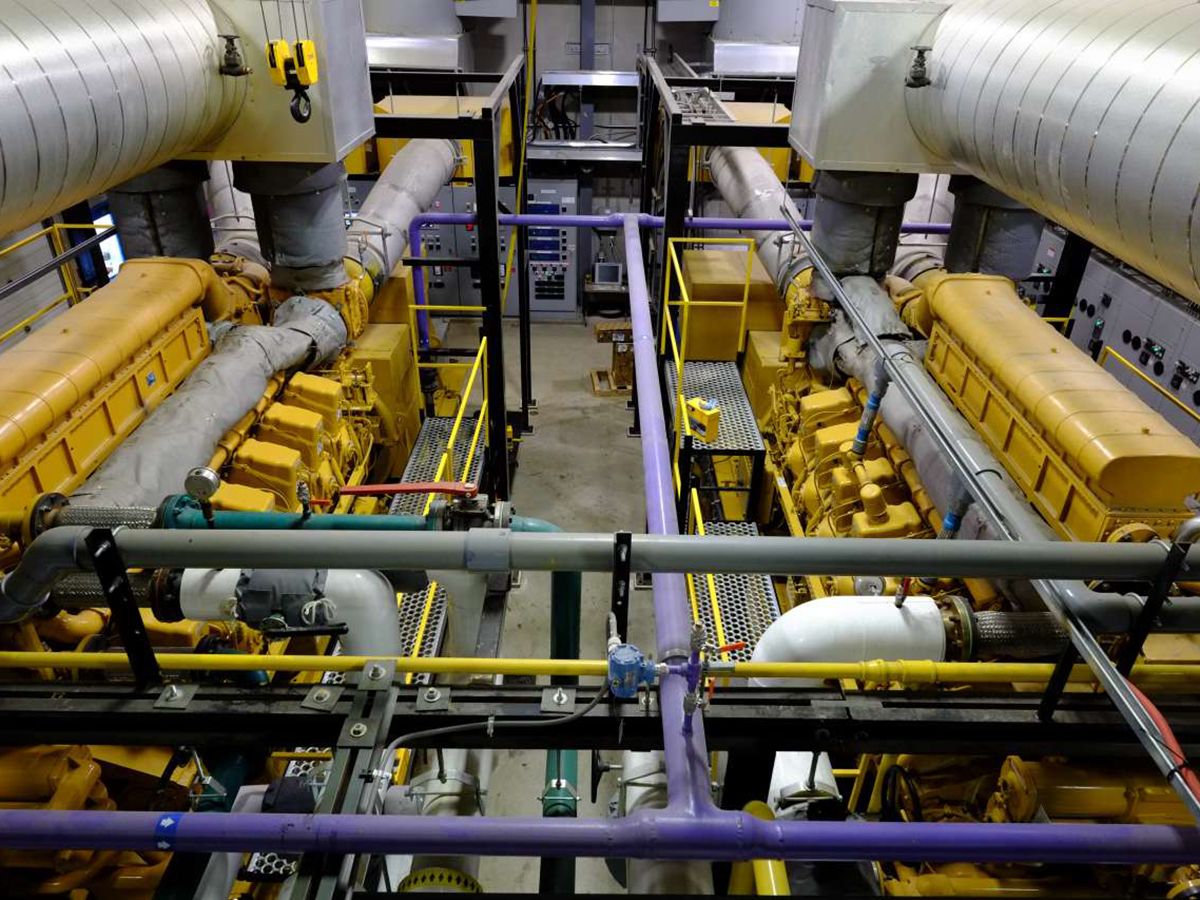 Altogether, MDE utilizes nine Cat generator sets, including two 3516C diesel units that provide emergency power to the hospital as well as some of Markham’s major business customers.