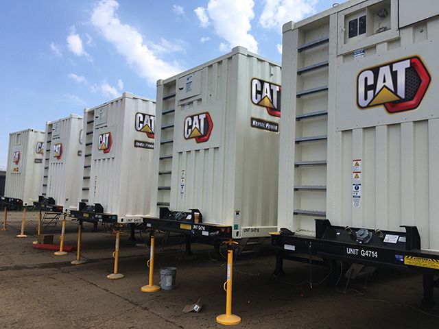 Rental generators providing temporary power