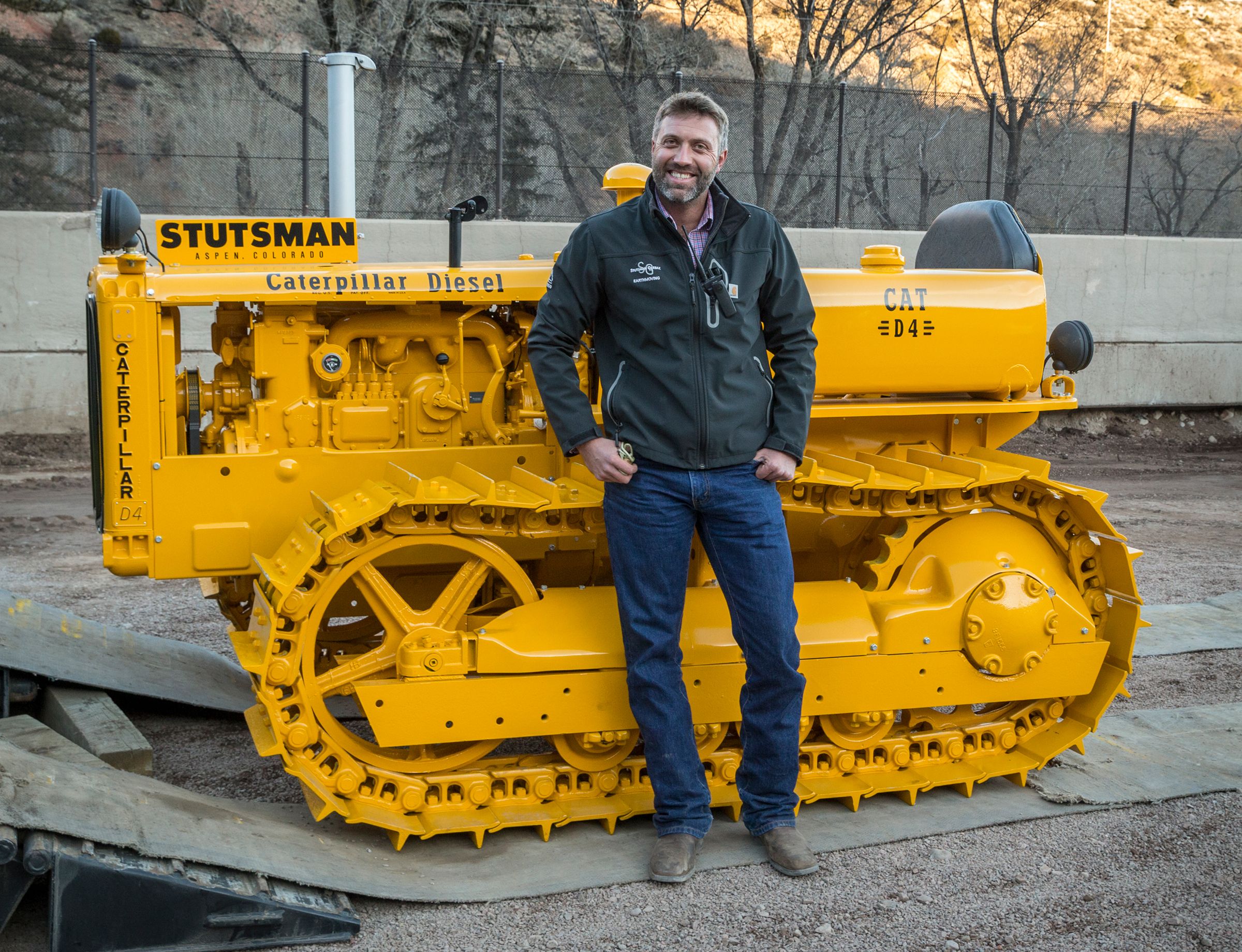 Shay was all smiles upon receiving the newly restored machine.