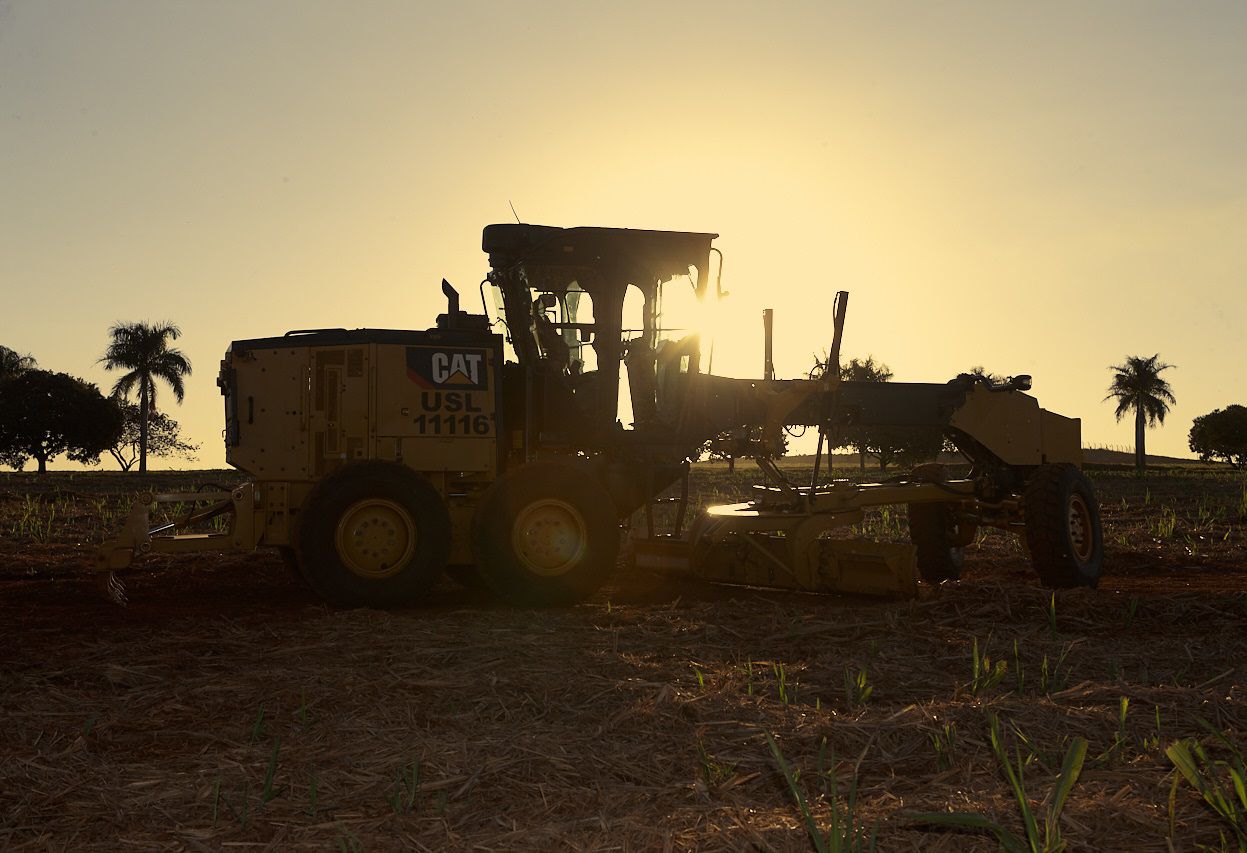 The new Cat 120  motor grader