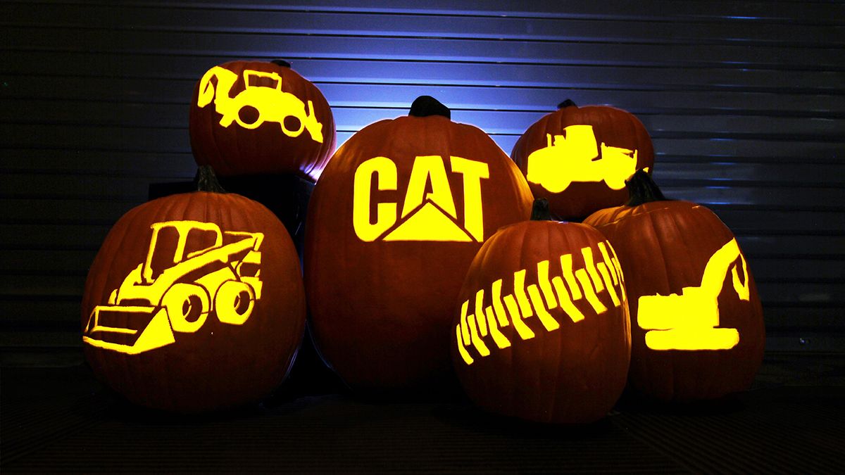 Pumpkin Carving Template Cat Caterpillar