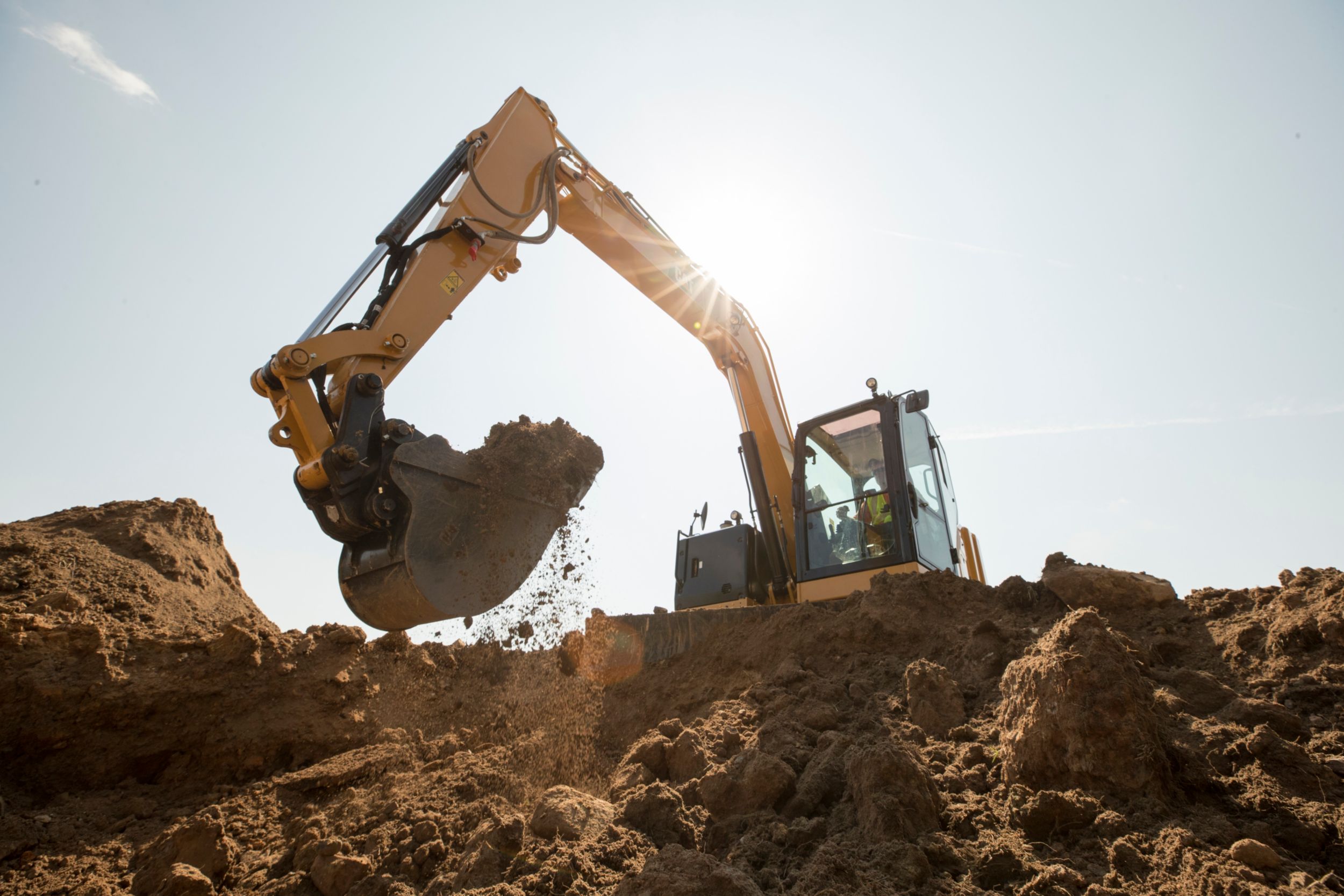 The new Cat 307.5 Next Generation mini excavator