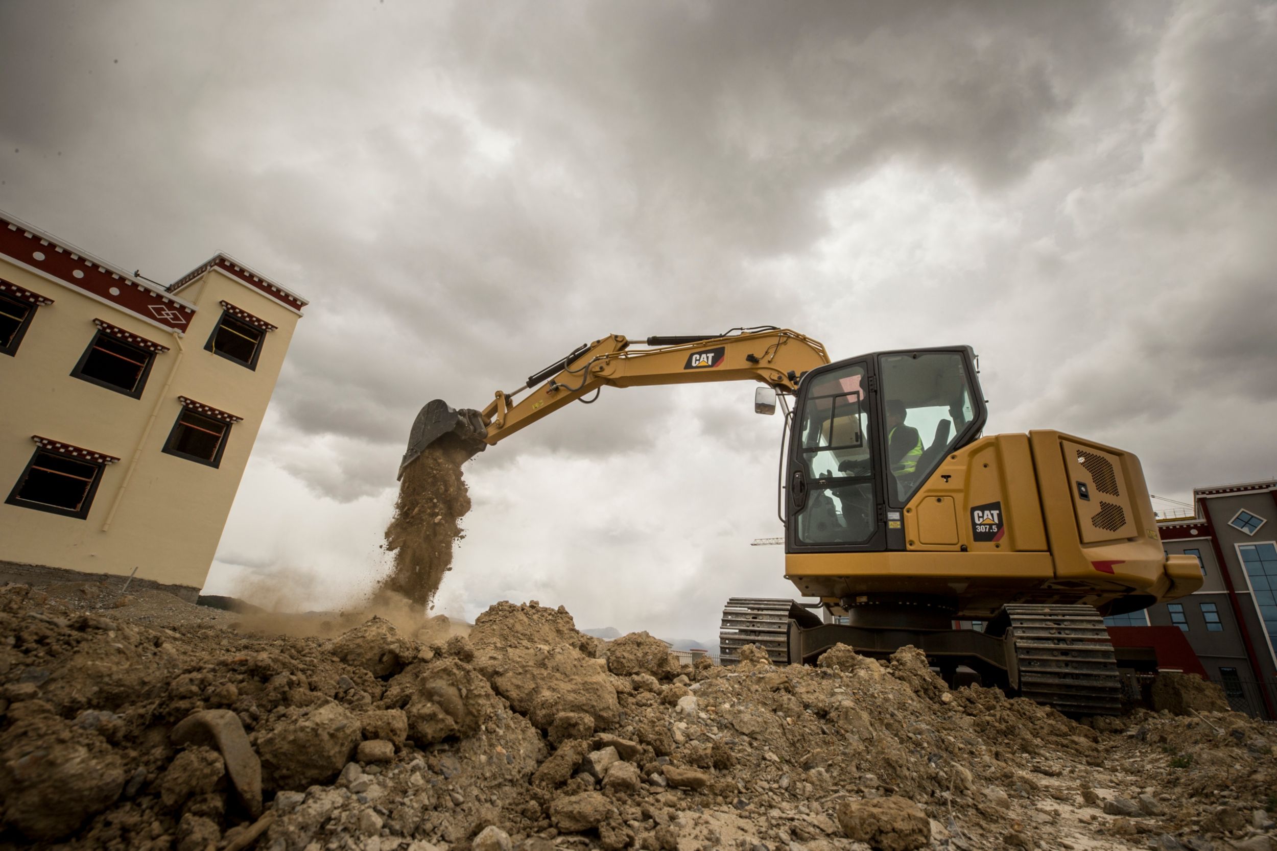 The new Cat 307.5 Next Generation mini excavator