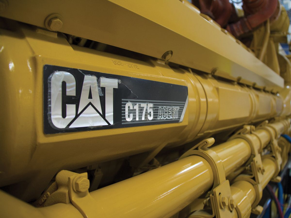 The Cat® C175-20 diesel generator set is often used for large, mission-critical installations.