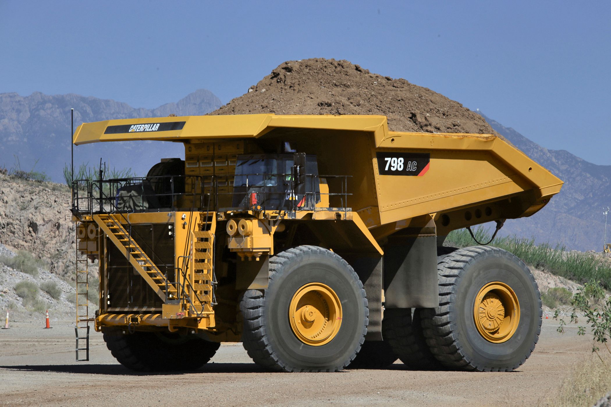 Cat 798 AC mining truck.