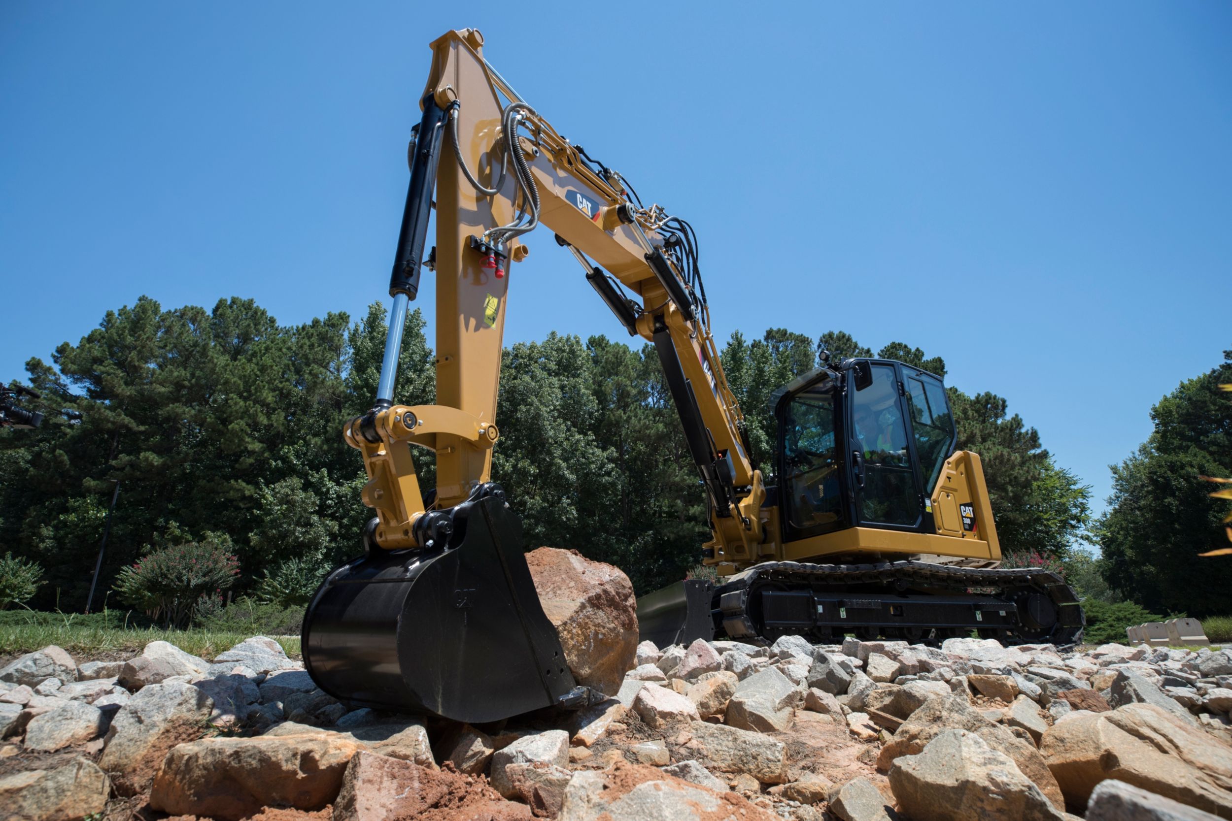 The Cat Next Generation 308 CR VAB mini excavator