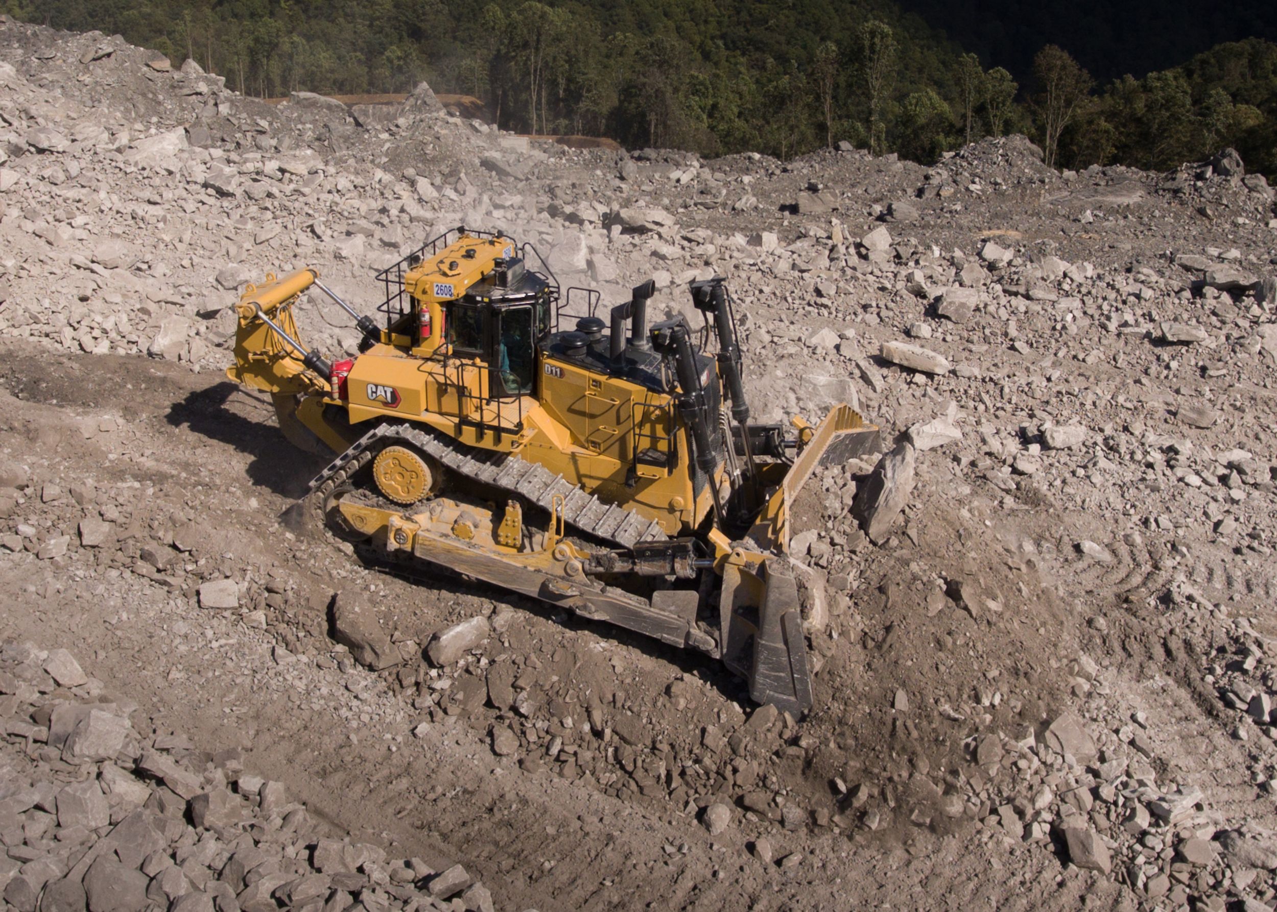 New Cat D11, contouring mined land