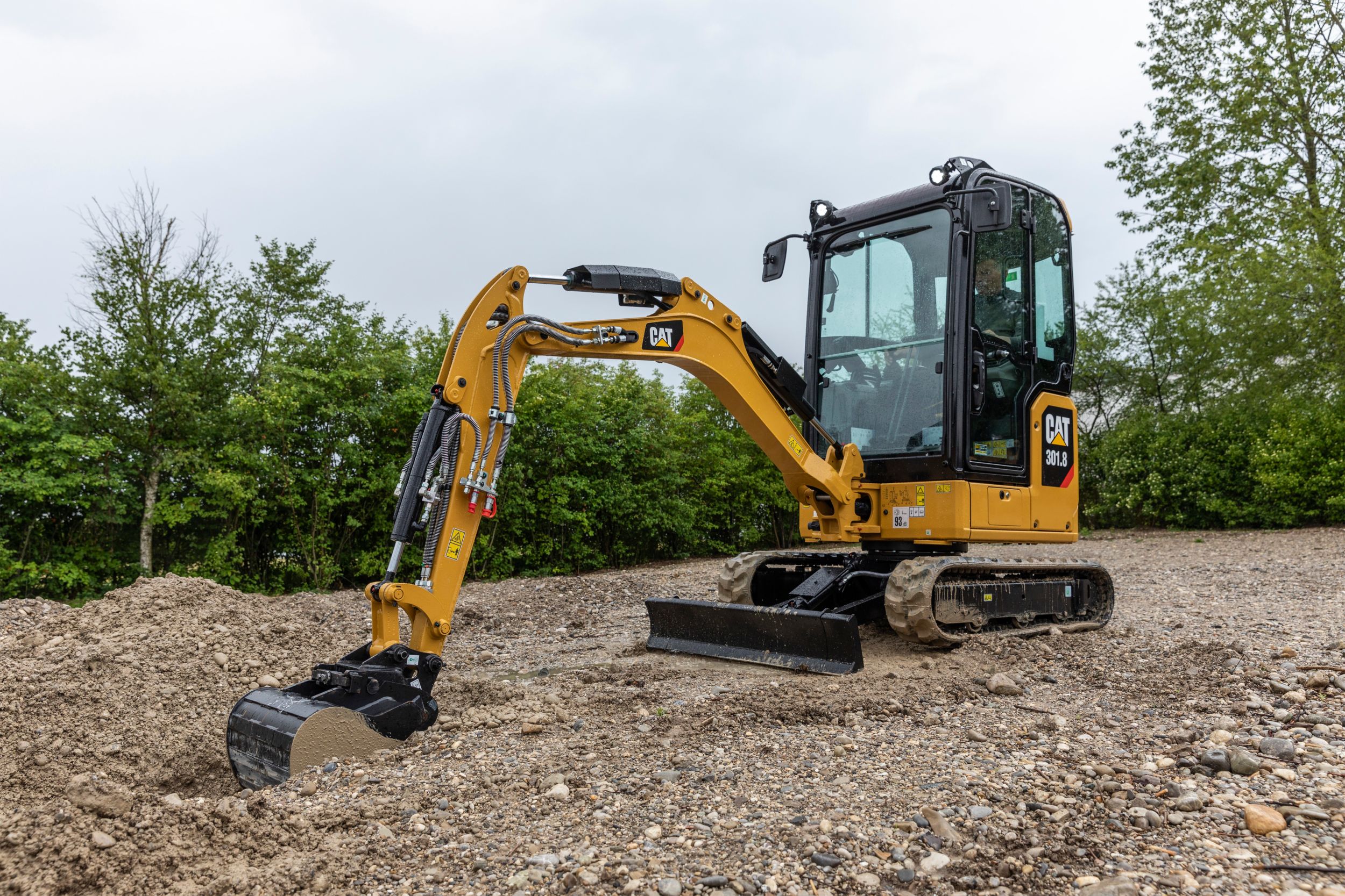 The new Cat 301.8 Next Generation mini excavator