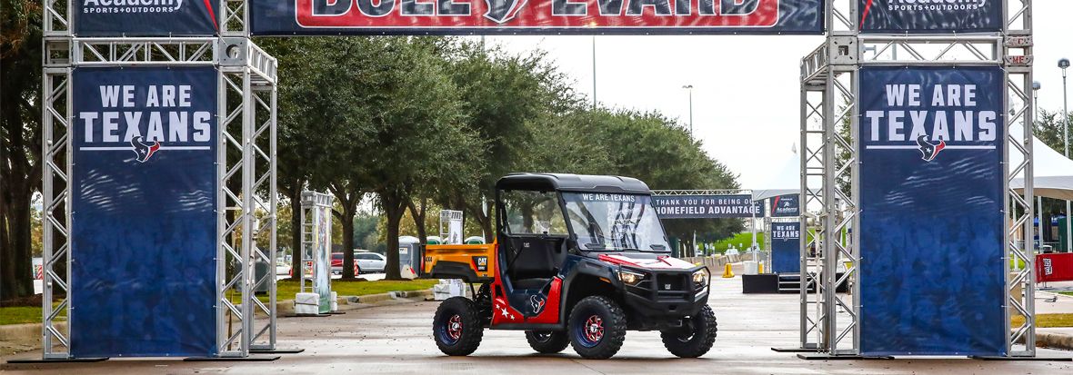 Custom Cat UTV with Houston Texans Wrap