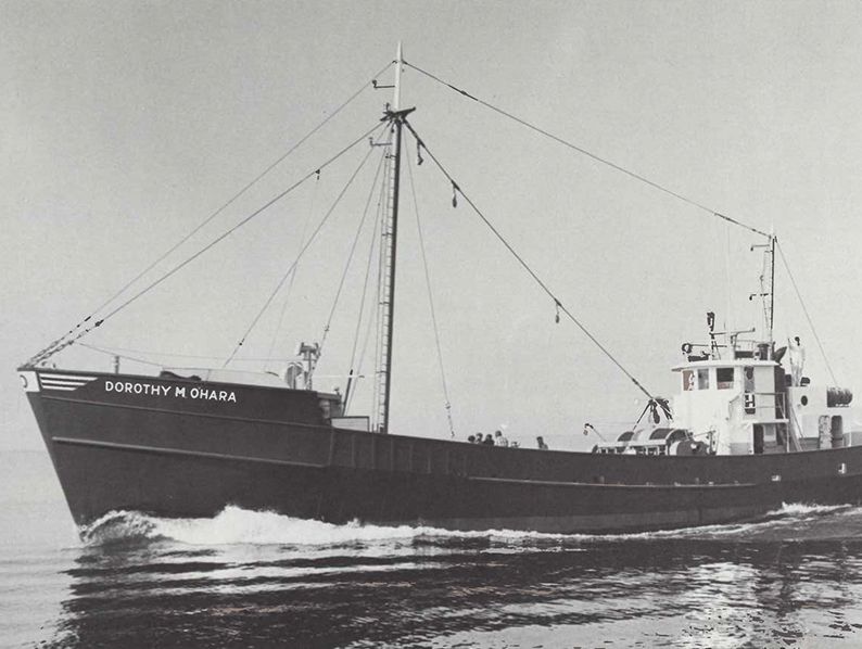 Dorothy M. O’Hara F. J. O’Hara & Sons’ fourth trawler was powered by a Cat D398, the same Cat diesel engine the company previously chose for its other three trawlers. “If we didn’t like Cat engines we wouldn’t keep buying them. They’re a dependable engine, and that means a lot.”