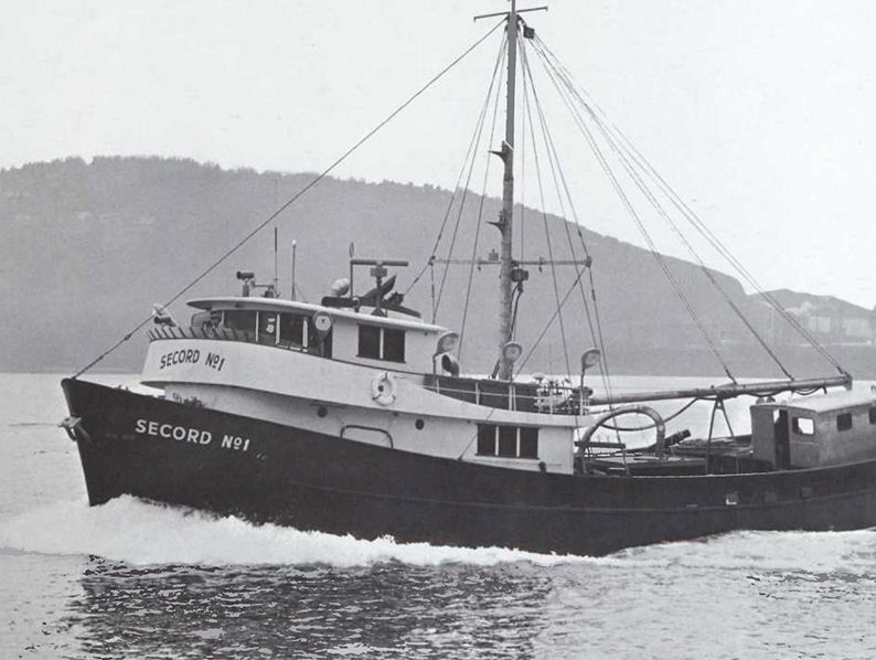 Secord No. 1	This 90-foot vessel longlined for halibut, herring and salmon off West Coast waters. Captain Denver Secord specified Cat power “because we can get service wherever we go. This is important because we will fish waters from Alaska to South America.”
