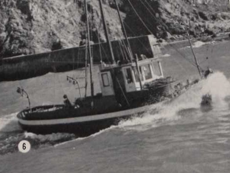 Used for salmon and albacore fishing off the California coast, Ella was powered by 43hp Cat marine engine. Captain Harry Downs reported: “It’s great to have a good engine when you're about 30 miles at sea. … I can't recommend Caterpillar diesels too highly.” 