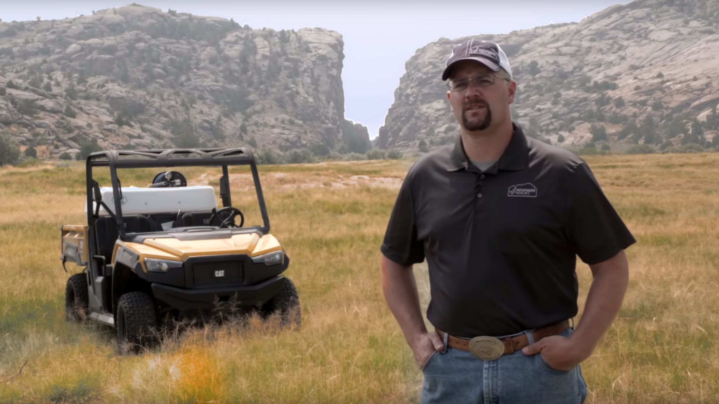 Pathfinder Ranches like the Cat UTV for its hauling capabilities and smooth ride. 