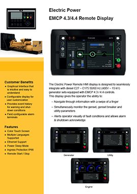 EMCP 4 Generator Set Controls | Cat | Caterpillar