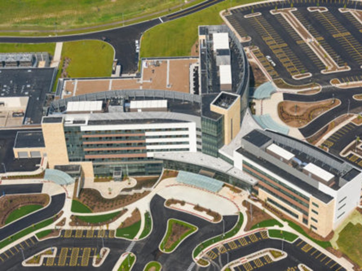 Figure 1: A women’s and children’s medical center with multiple building occupancies. All graphics courtesy: AECOM