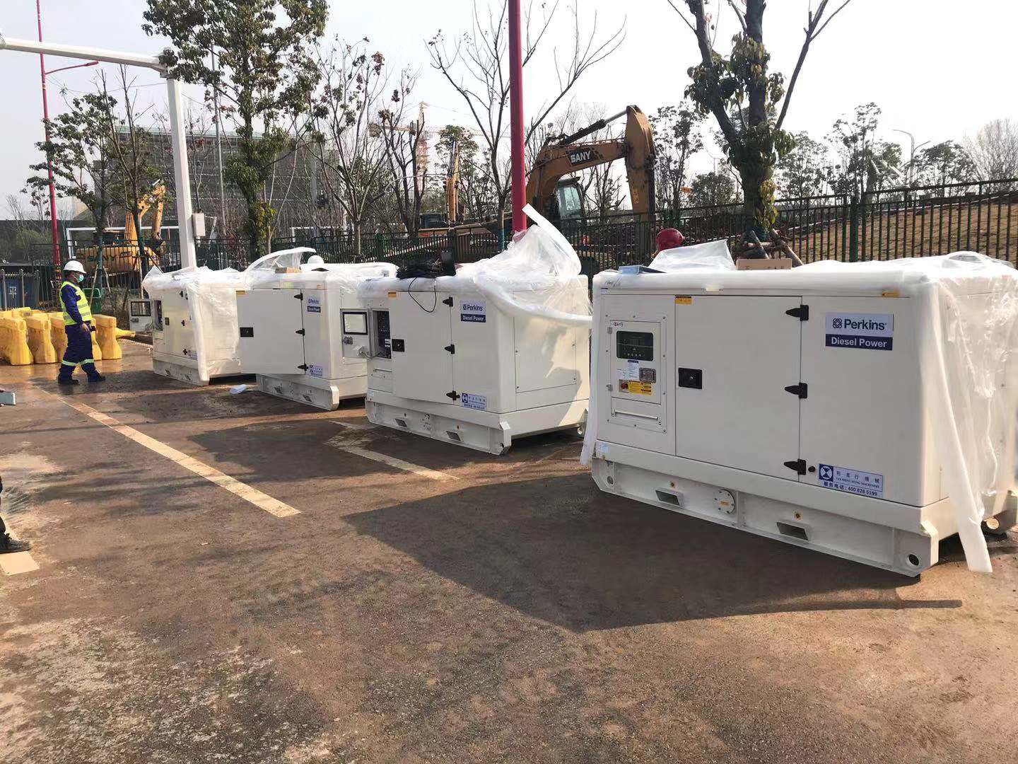 Lei Shing Hong Machinery donated four Perkins-powered generator sets