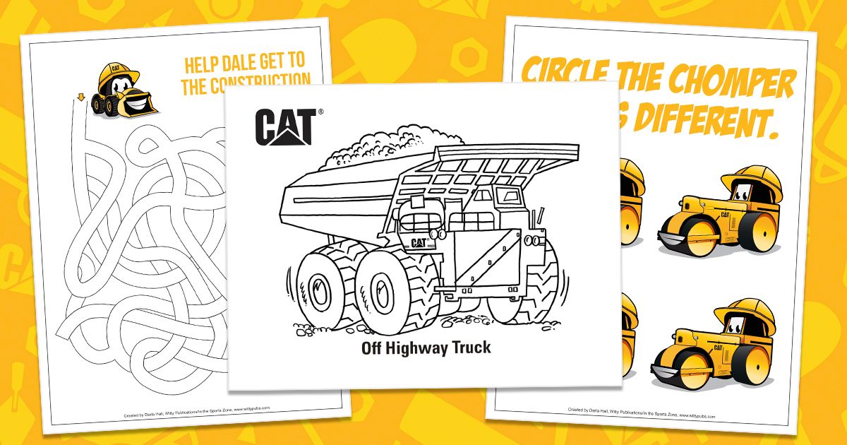 Cat® Coloring Pages | Cat | Caterpillar