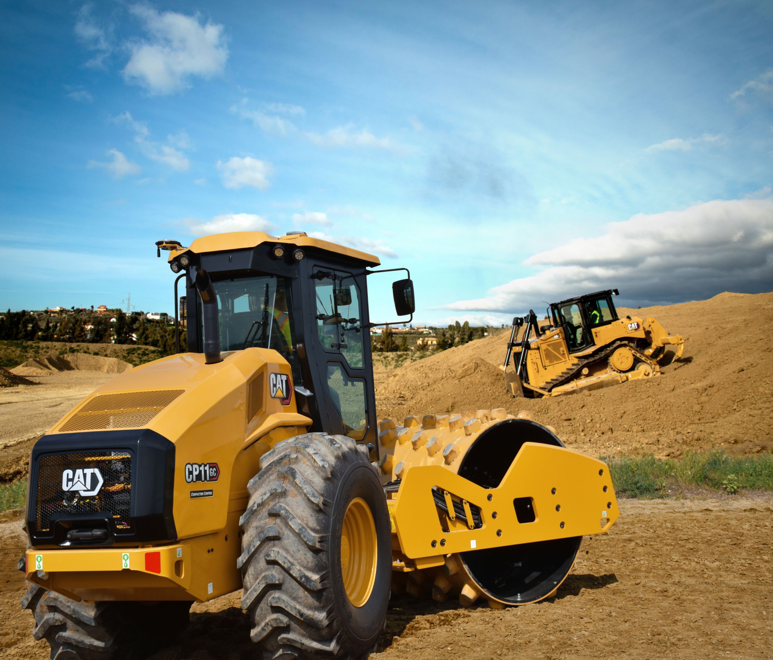 New Cat® GC Series single drum vibratory soil compactors deliver