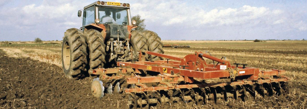 Heritage tractor ploughing