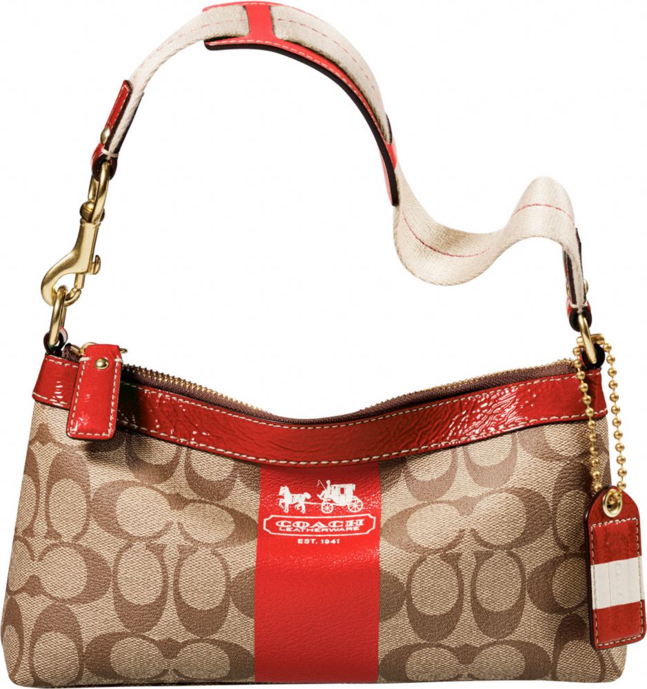 New COACH HERITAGE STRIPE...