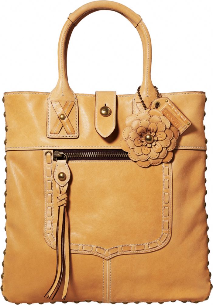 Coach Official Site - LEGACY THOMPSON SLIM LEATHER TOTE WITH FLORAL APPLIQUE : legacy downtown leather gifts accessories hobo