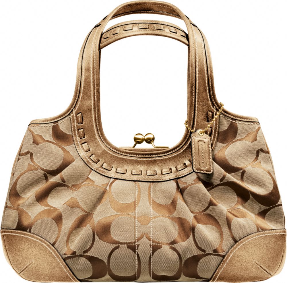 Coach Official Site - COACH ERGO SIGNATURE PLEATED FRAMED SATCHEL :  coach pleated new coach ergo signature pleated framed satchel handbags