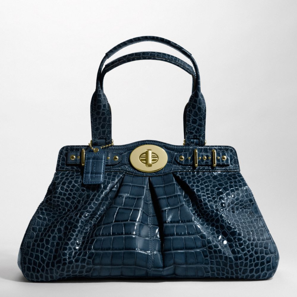 Embossed Crocodile Large Garnet $798.00