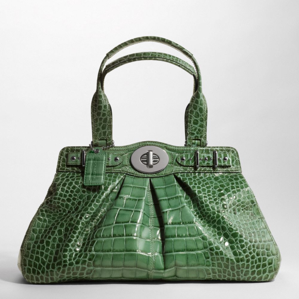 Embossed Crocodile Large Garnet $798.00