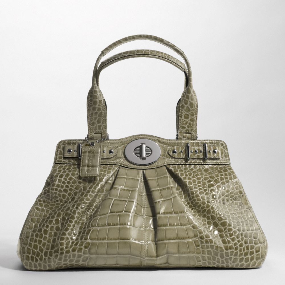 Embossed Crocodile Large Garnet $798.00