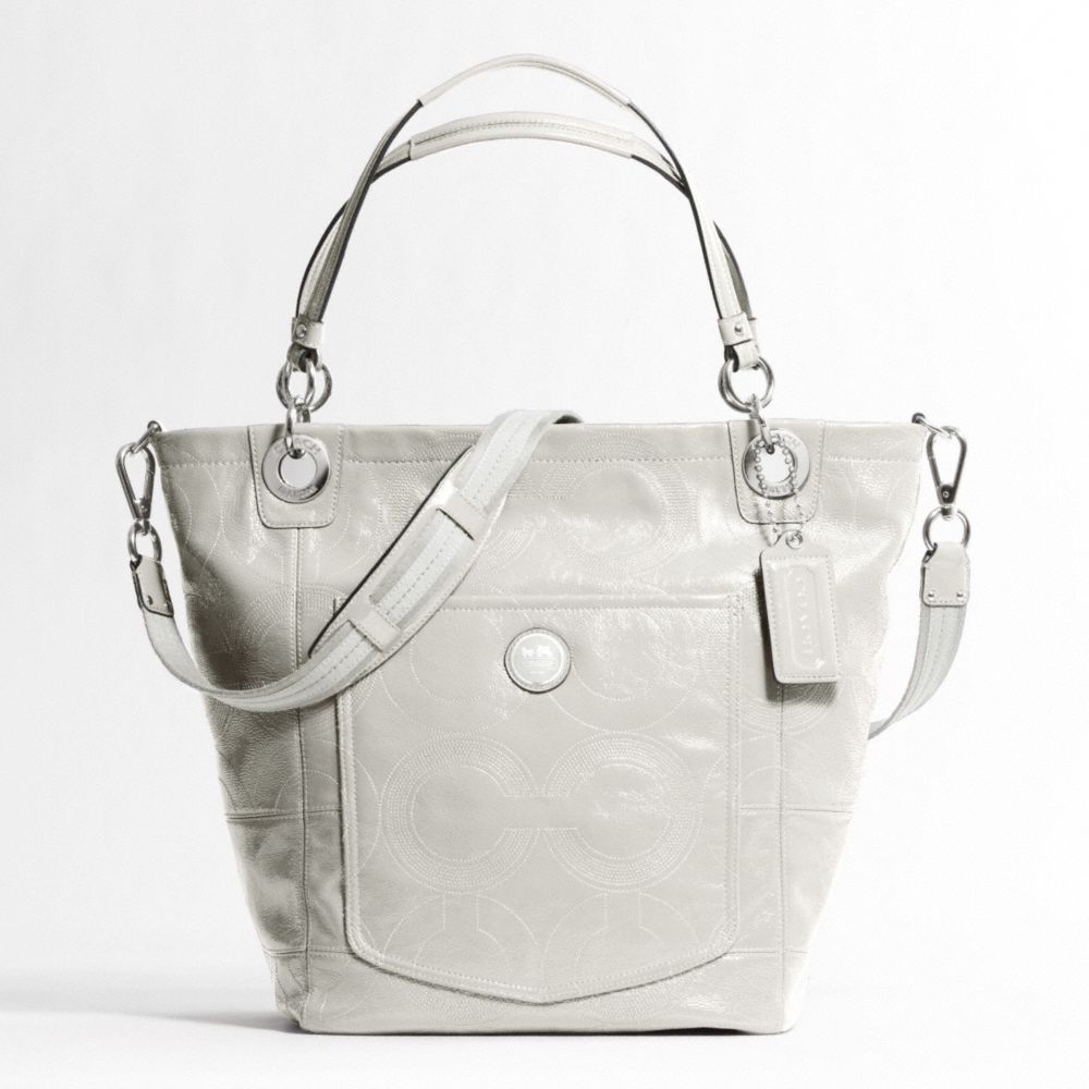 Alex Stitched Patent Large Tote $398.00
