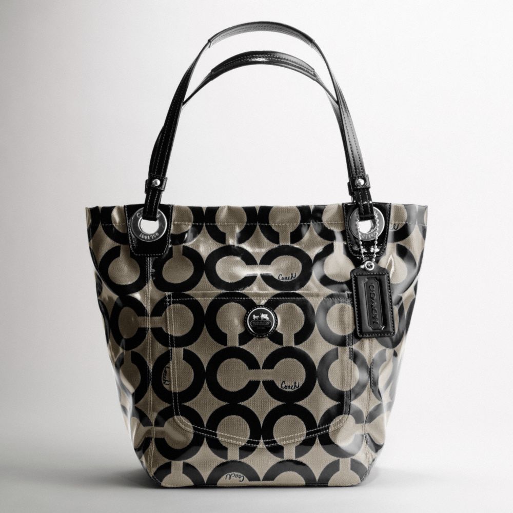 Alex Coated Op Art Tote $248.00