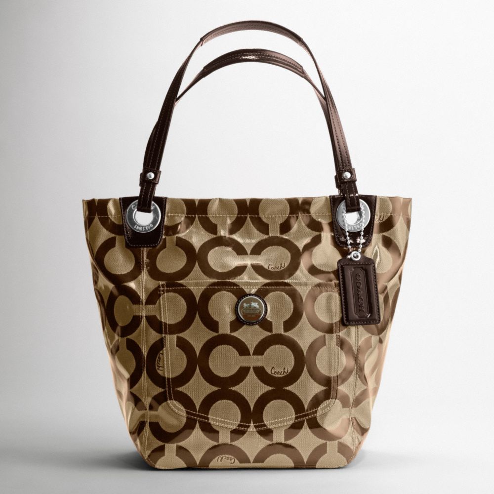 Alex Coated Op Art Tote $248.00