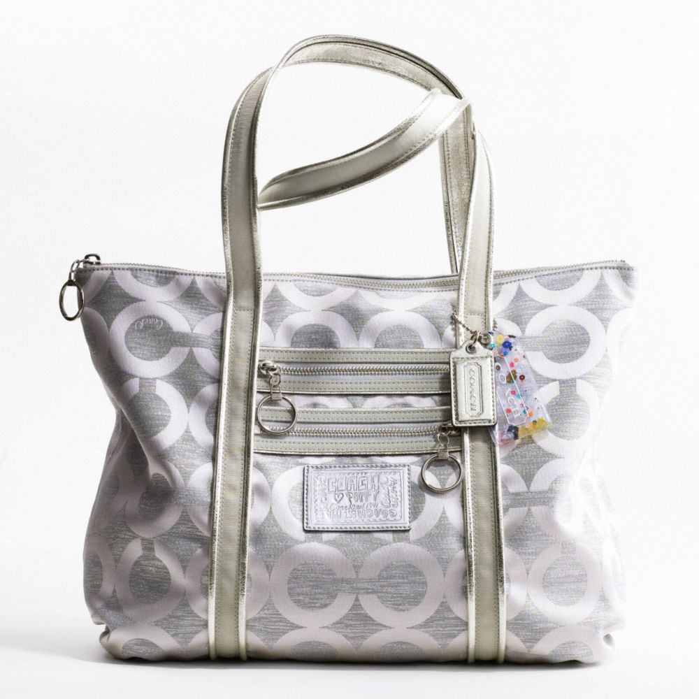 COACH OP ART LUREX GLAM TOTE $198.00
