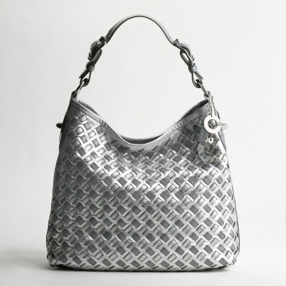 PEYTON WOVEN LEATHER LARGE SHOULDER BAG $798.00