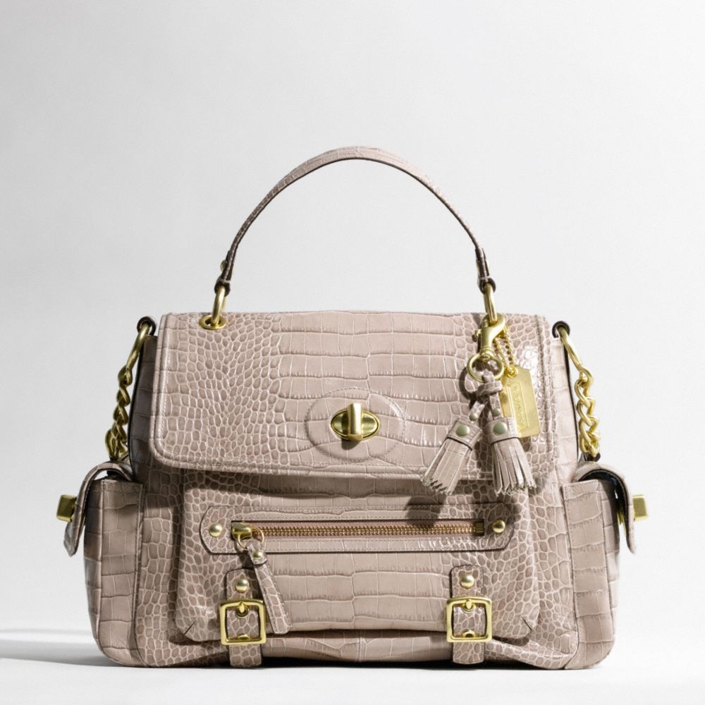 SYDNEY EMBOSSED EXOTIC SHOULDER FLAP $1,000.00