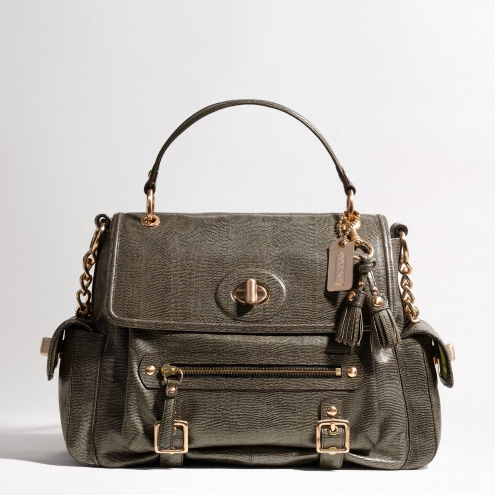 SYDNEY EMBOSSED EXOTIC SHOULDER FLAP $1,000.00