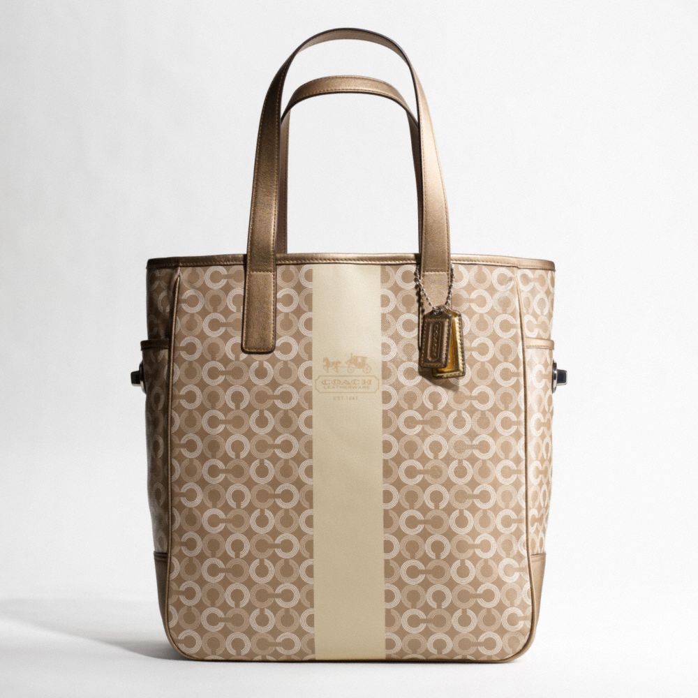 WAVERLY COATED CANVAS TOTE $268.00