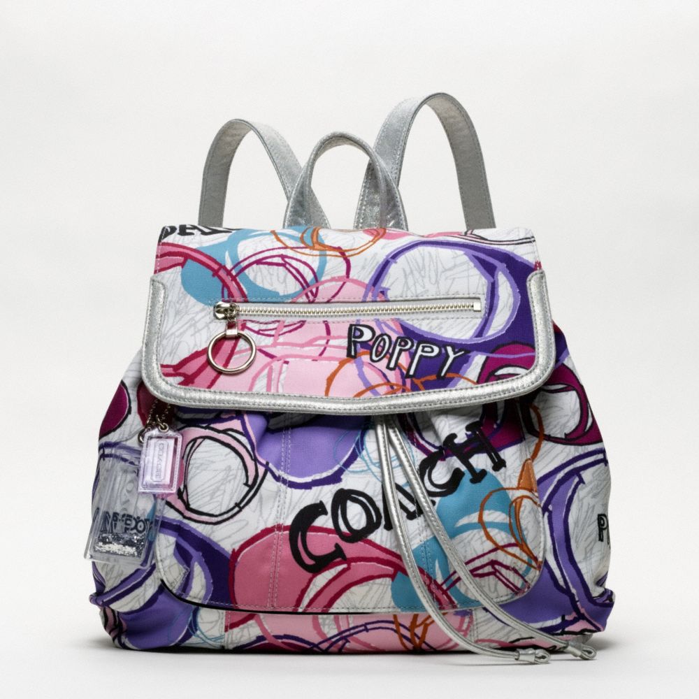 coach backpacks poppy