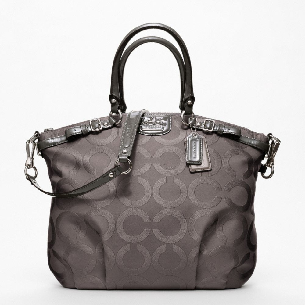 MADISON OP ART JACQUARD LINDSEY SATCHEL