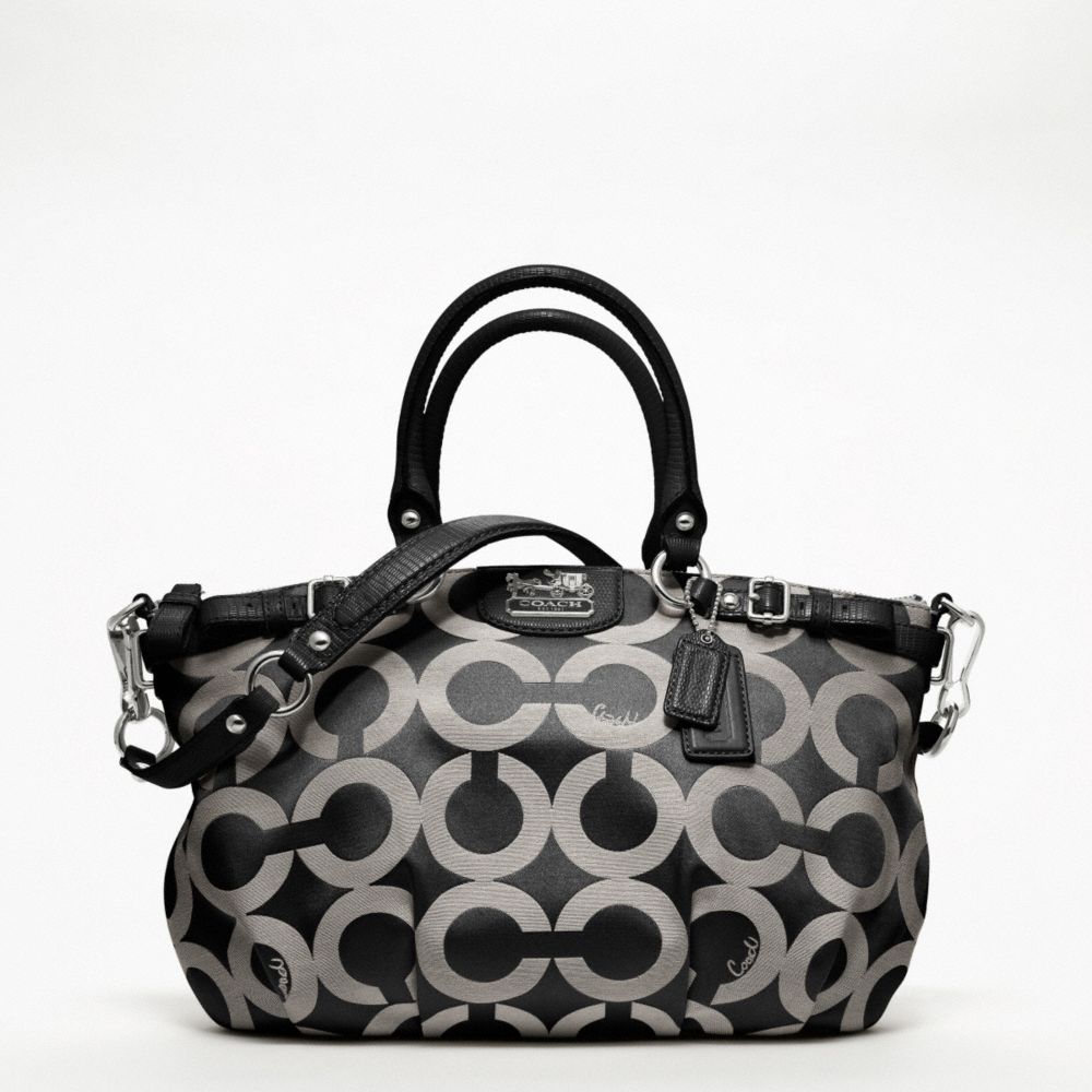 MADISON OP ART SATEEN SOPHIA SATCHEL