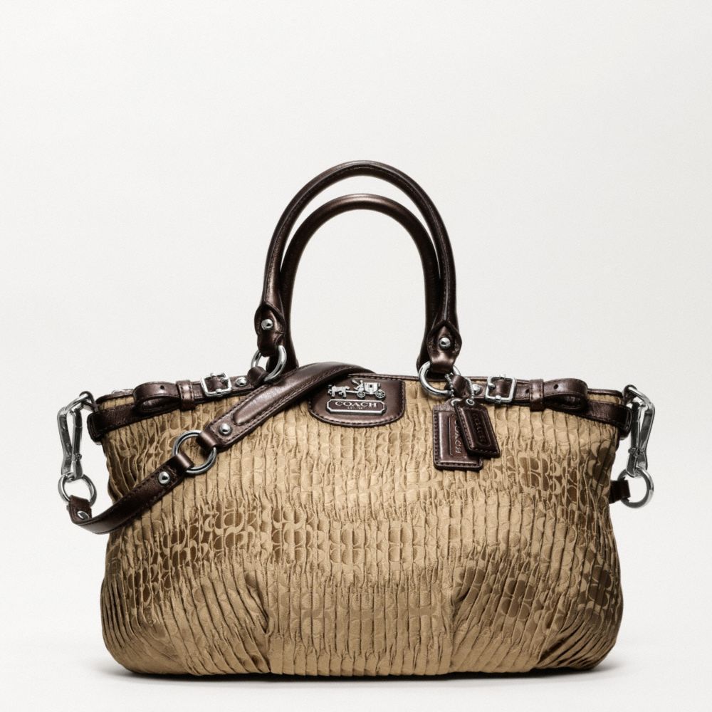 MADISON GATHERED SIGNATURE SOPHIA SATCHEL